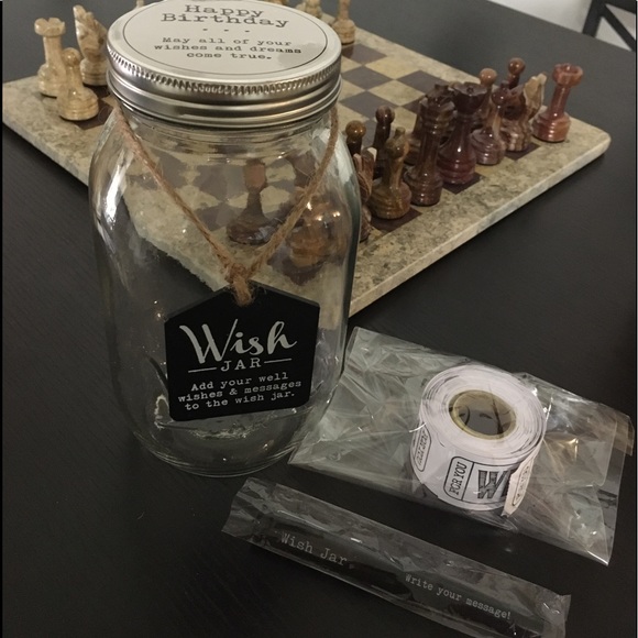 Happy Birthday Wish Jar with Pen & Tickets Almost New! - Picture 1 of 5